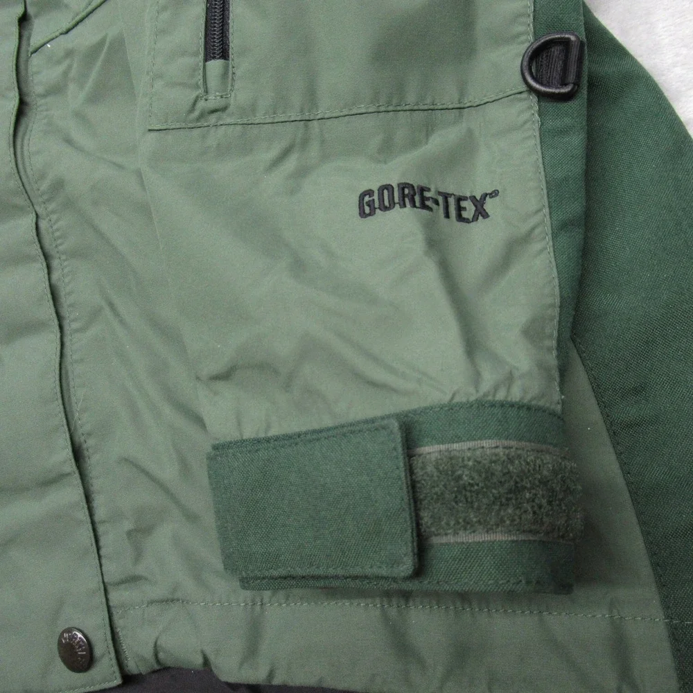 North Face GoreTex Jacket Womens XS Green 3 in 1 Shell Waterproof Rugged Coat - Picture 3 of 16
